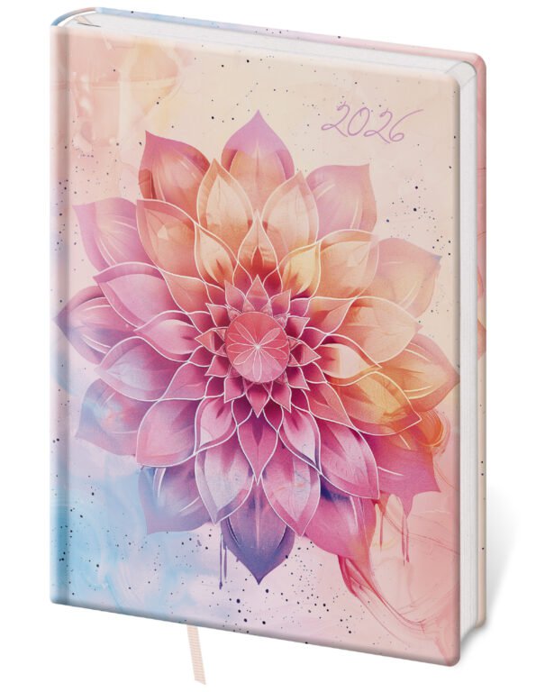 PRINT POP (matná koženka) - Denný diár A5 Vario Lyra Aura