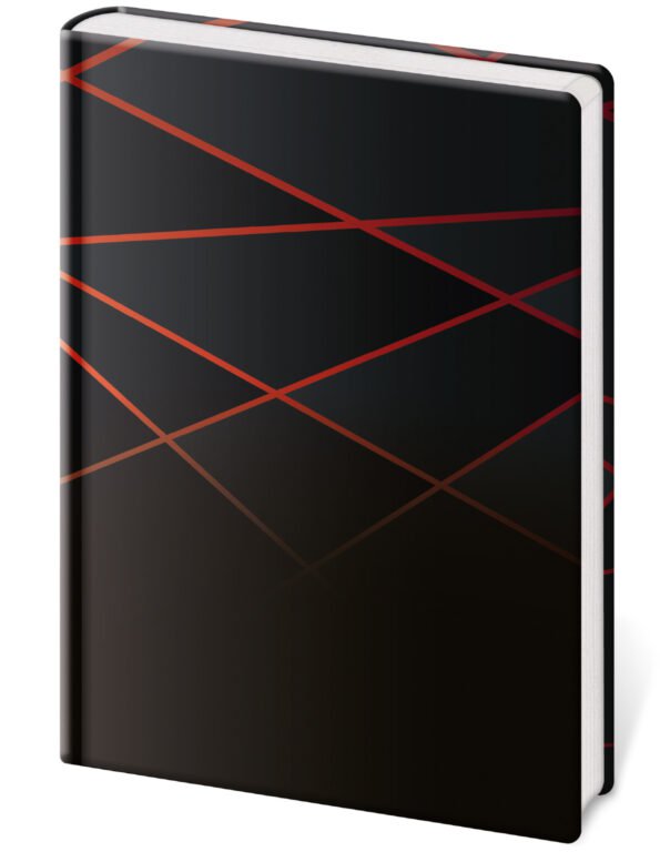 Zápisníky Flip - Linkovaný zápisník Vario L - BLACK DESIGN