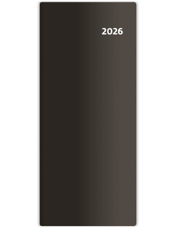 Diáře 2026, plánovací diáře - Měsíční diář Torino černý