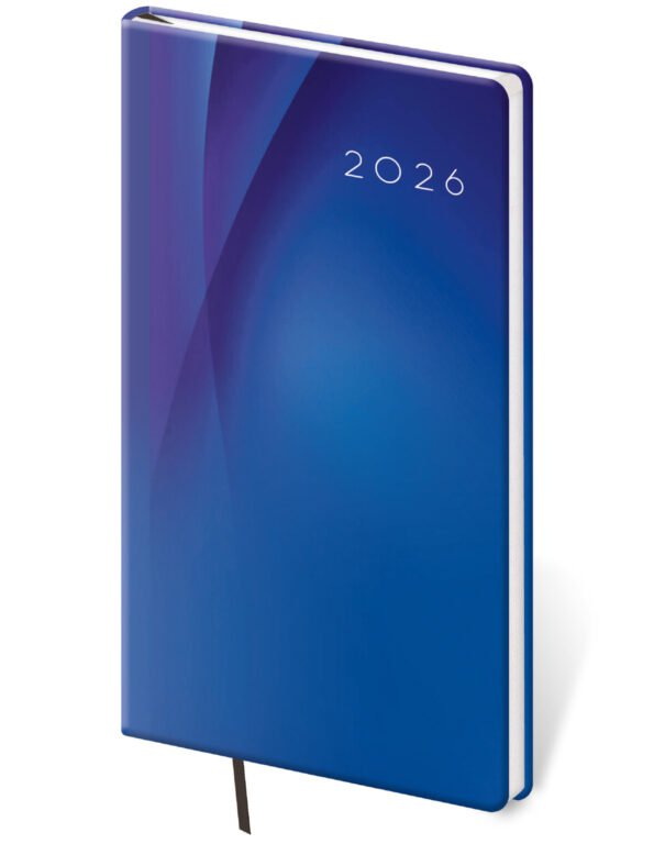 MEMORY (imitace pravé kůže) - Kapesní diář Vario Blue design