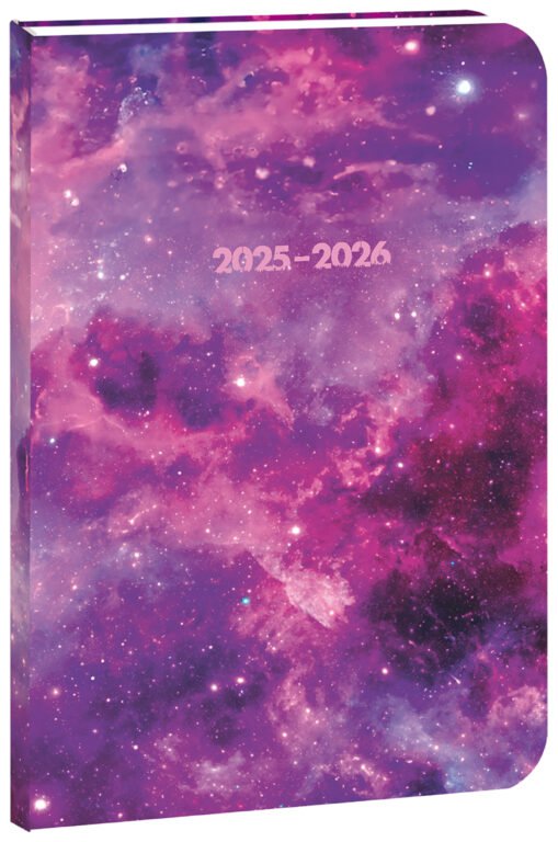 MEMORY (imitace pravé kůže) - Školní diář STUDENT Universe 2025/26 - české kalendárium