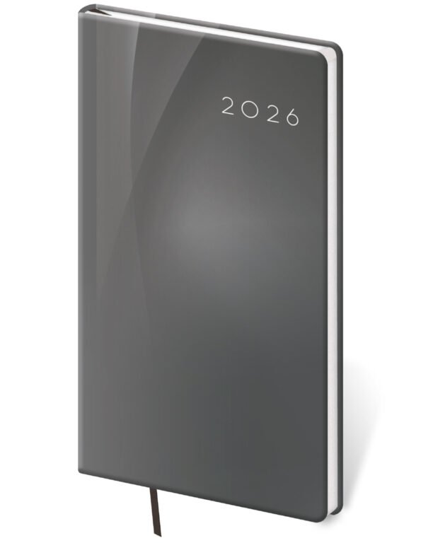MEMORY (imitace pravé kůže) - Kapesní diář Vario Grey design