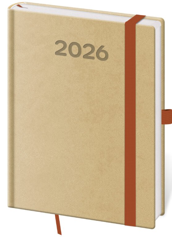 Diáře 2026, plánovací diáře - Týdenní diář B6 Print Pop cappuccino