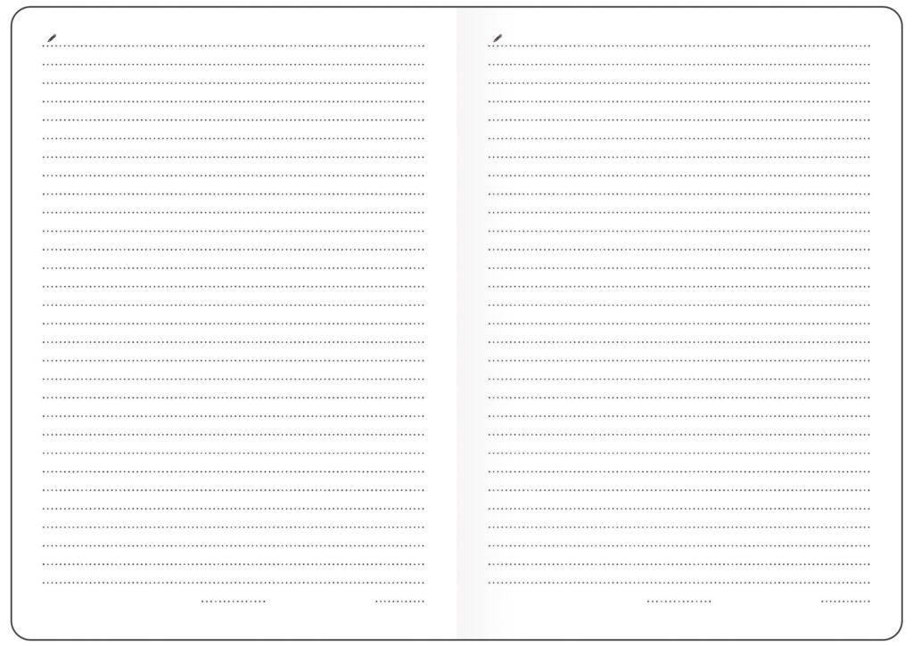 Zápisníky, poznámkové bloky, deníky a notesy - Linkovaný zápisník Vario L - SHADOW DESIGN